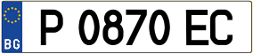 Trailer License Plate